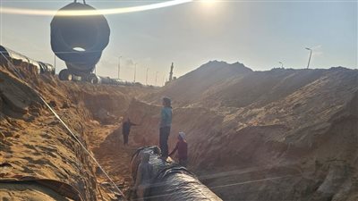 معدلات تنفيذ مشروعات المرافق لأراضي التقنين بالعبور الجديدة