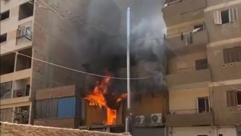 حريق بمطعم بالحوامدية