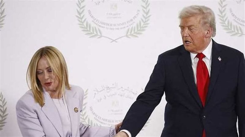 ترامب وجورجيا ميلوني،
