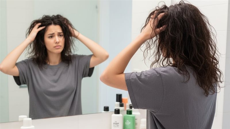 العناية بالشعر الجاف،