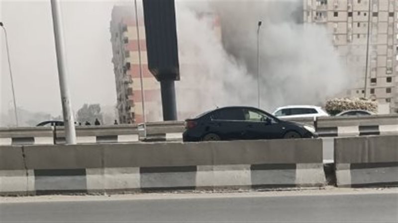 حريق في عقار سكني