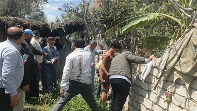  حملة مكبرة تزيل 5 حالات تعدٍ على الأراضي الزراعية بـ