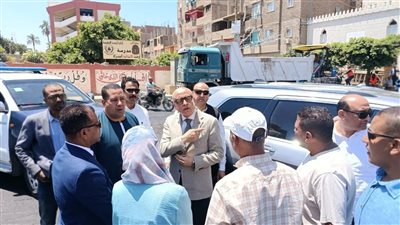 محافظ الأقصر يتفقد طريق مجمع المحاكم ومركز شباب المراعزة