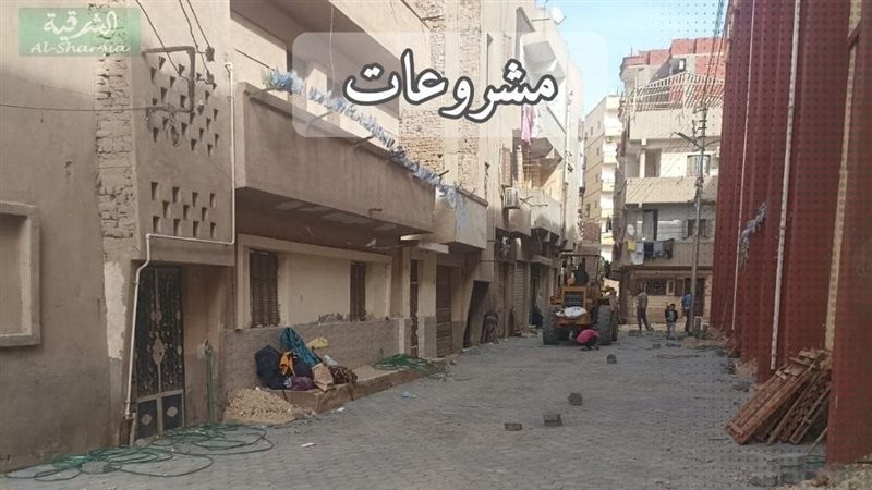إستكمال أعمال التطوير بشوارع فاقوس