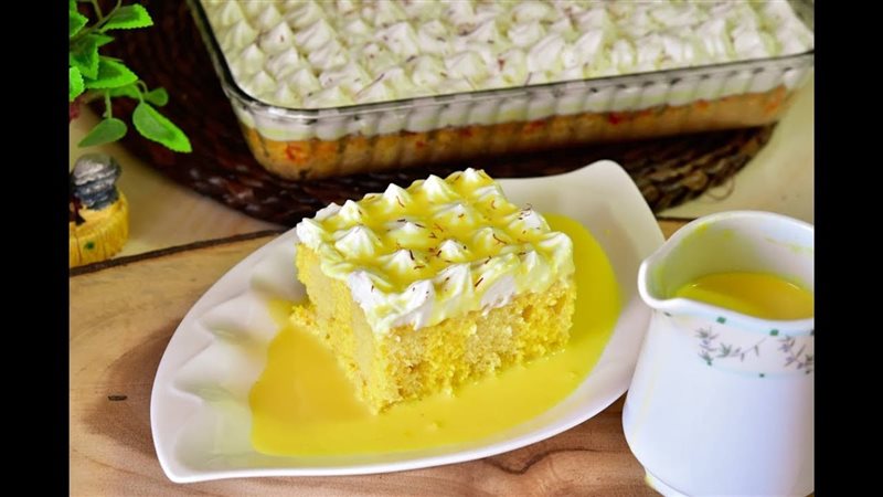 كيكة الزعفران 