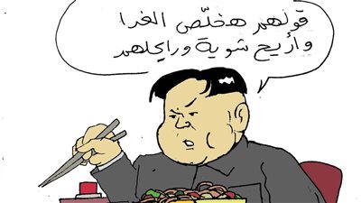 كاريكاتير فيتو.. رأي كوريا في الأحداث