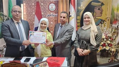 ابنة الدقهلية الشيماء سامح تفوز بالمركز الثاني في مسابقة الإلقاء بالعربية الفصحى