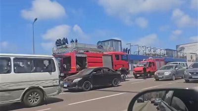 إصابة 11 شخصا في حادث تصادم أعلى الطريق الصحراوي بالإسكندرية