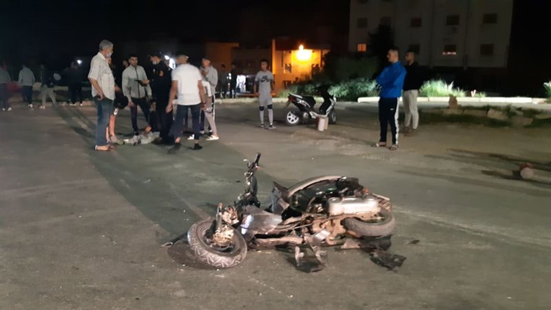 تصادم موتوسيكلات،