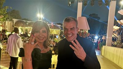 شاهد، كيف احتفلت لميس الحديدي بانتصار الأهلي على الزمالك في زفاف شقيق الدماطي