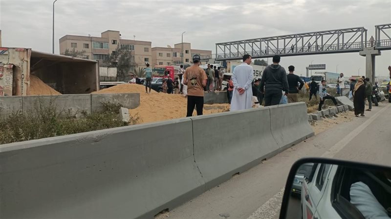 انقلاب سيارة نقل