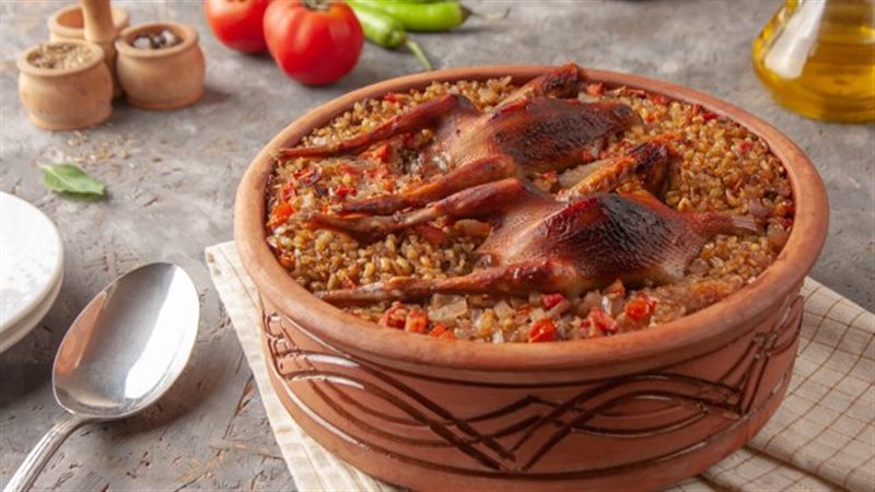 فخارة الحمام بالفريك