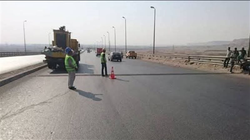 صيانة طريق القاهرة
