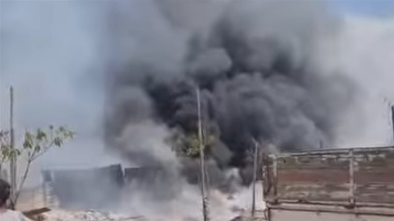نيران تلتهم شون.