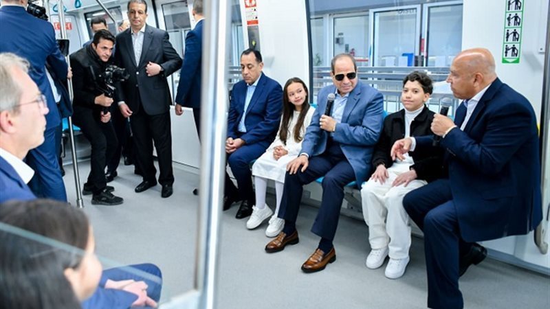 السيسي يفتتح مونوريل