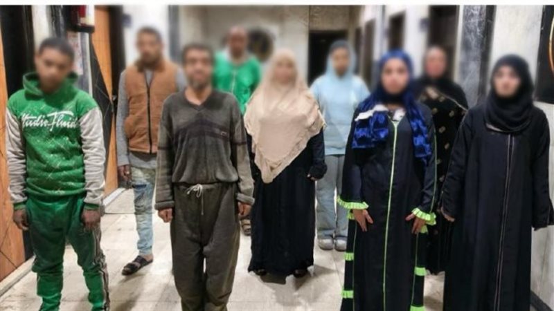 ضبط 10 متهمين لاستغلال