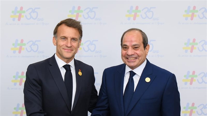 الرئيس السيسي وماكرون