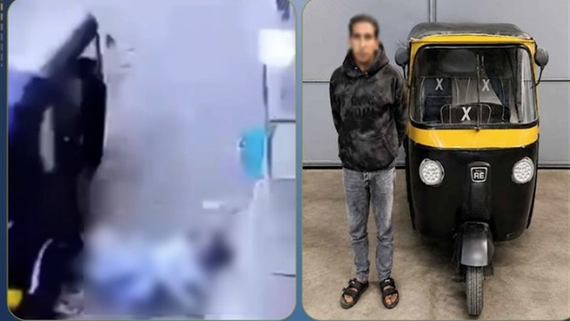 ضبط سائق توك توك