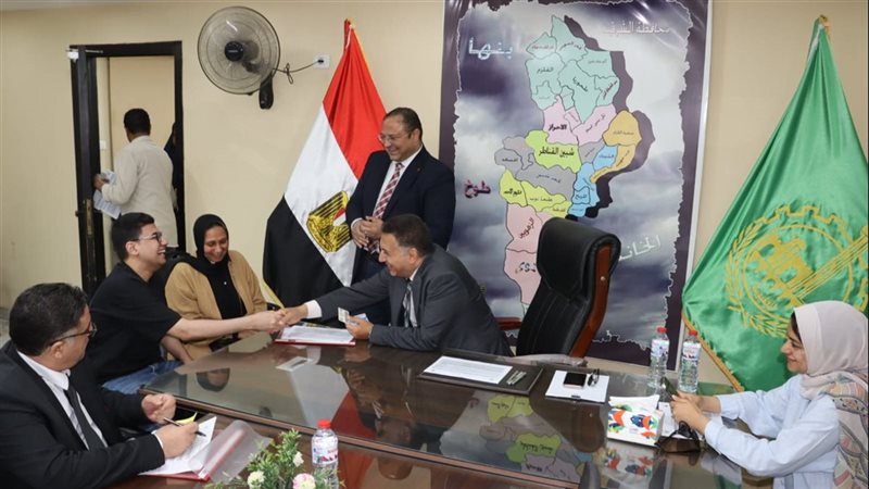 محافظ القليوبية خلال