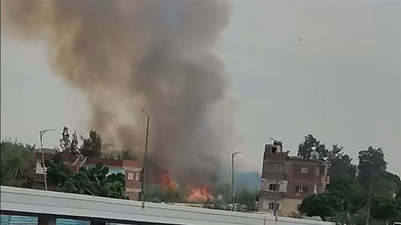 حريق بمحيط مستشفى
