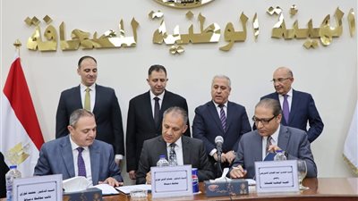 توقيع بروتوكول تعاون بين الوطنية للصحافة ومحافظة دمياط 
