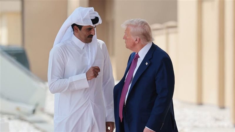 ترامب وأمير قطر،