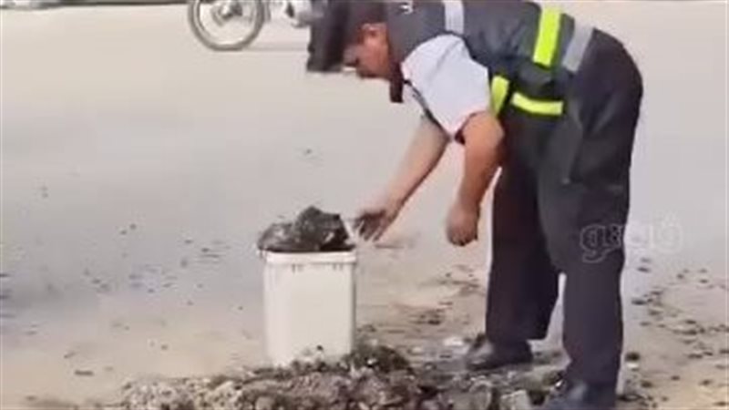 أمين شرطة ينقل أجزاء