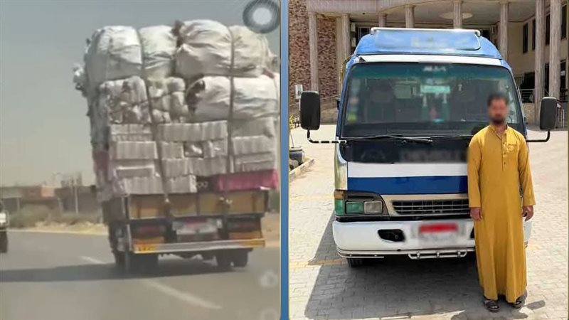 سقوط سائق النقل الطائر