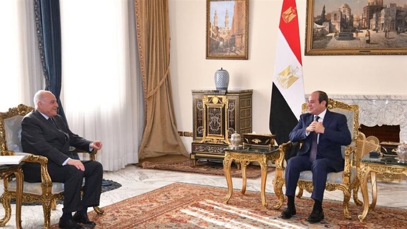 جانب من استقبال الرئيس