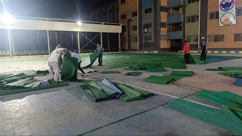 تجهيز ساحات صلاة