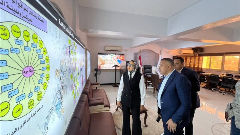 متابعة محافظ الوادى