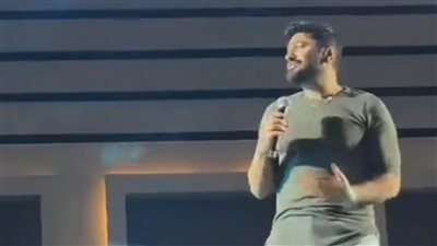 تامر حسني يشعل حفل 