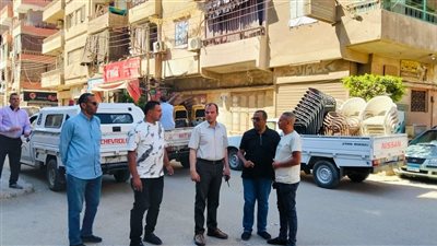 في ثالث أيام العيد، حملة مكبرة لرفع الإشغالات وإعادة الانضباط بشوارع ميت غمر