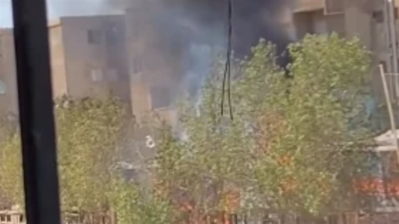 حريق جراج بالسلام،