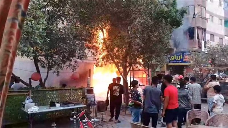 السيطرة علي حريق