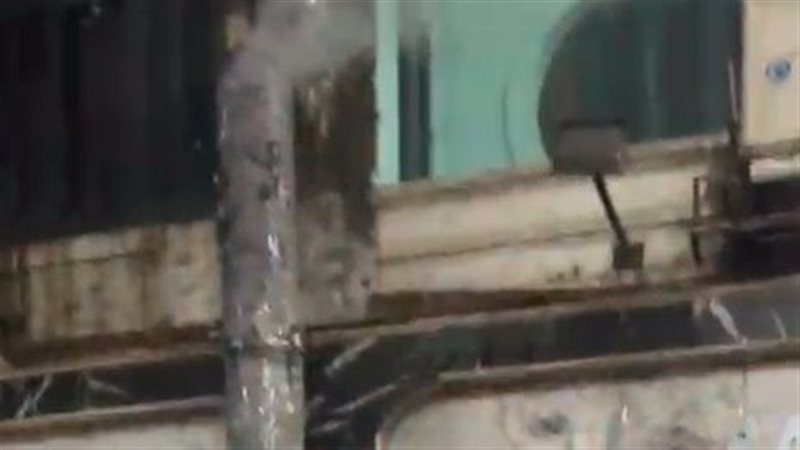 حريق هائل في مطعم