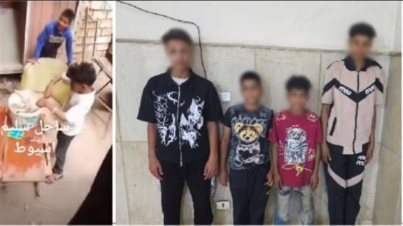 ضبط 4 أطفال في أسيوط