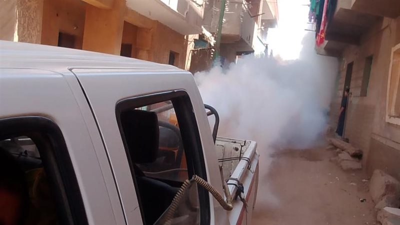 حملات مكثفة لرش البعوض