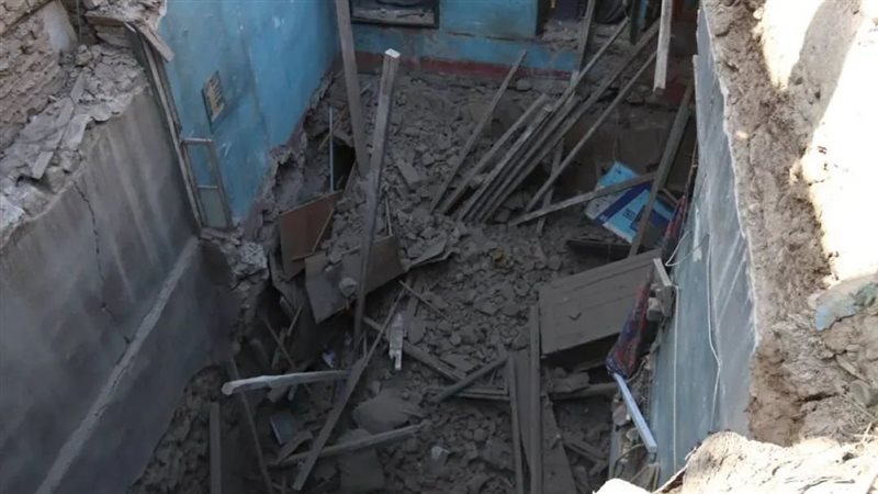 انهيار شرفة عقار