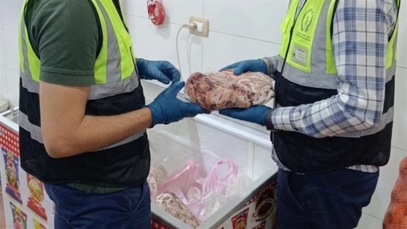 ضبط نصف طن من اللحوم