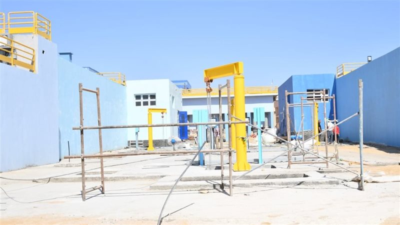 محطة مياه الشرب بالعزب،