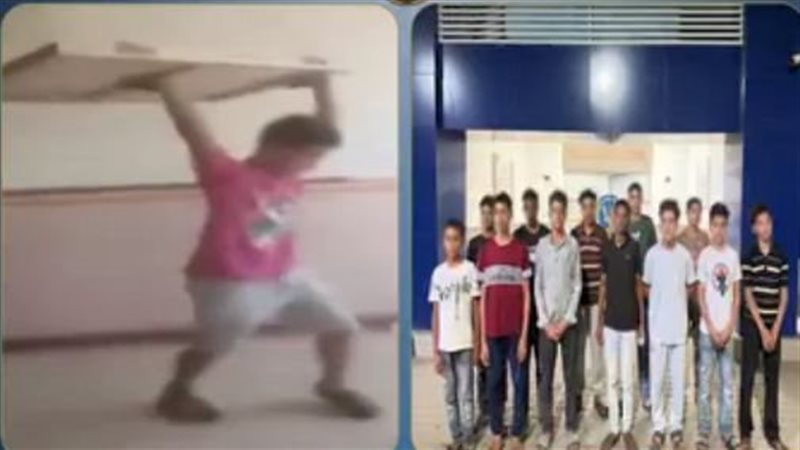 القبض على 12 طالبا