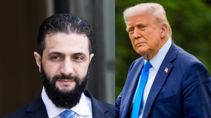 أحمد الشرع وترامب،