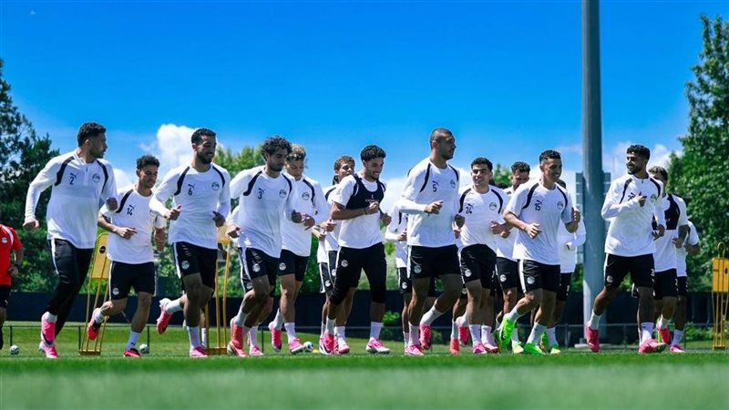 منتخب مصر يواصل تدريباته،