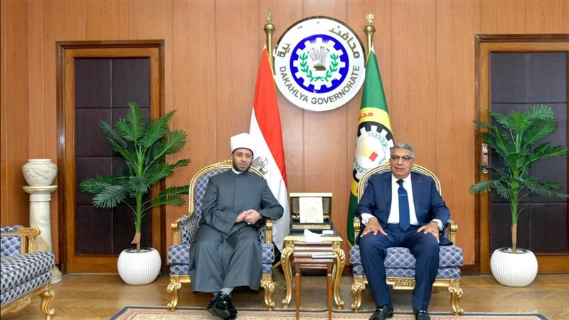 استقبال وزير الأوقاف،