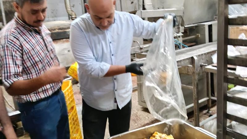 ضبط لحوم مصنعة غير