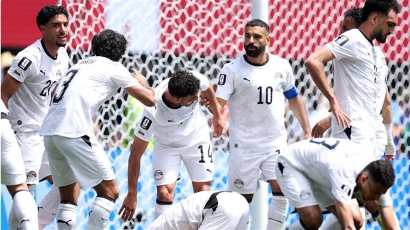لاعبي منتخب مصر أمام