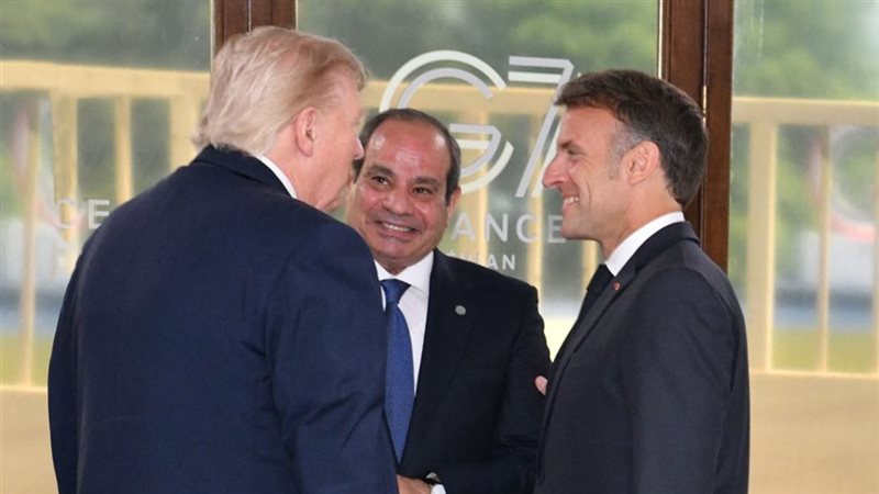 السيسي وترامب وماكرون