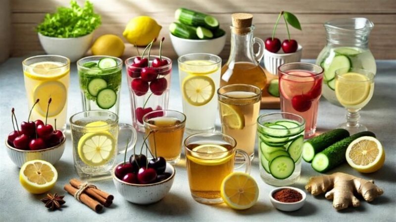 مشروبات صحية خلال