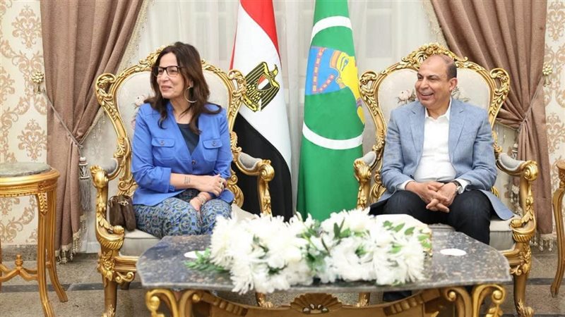 محافظ المنيا يستقبل